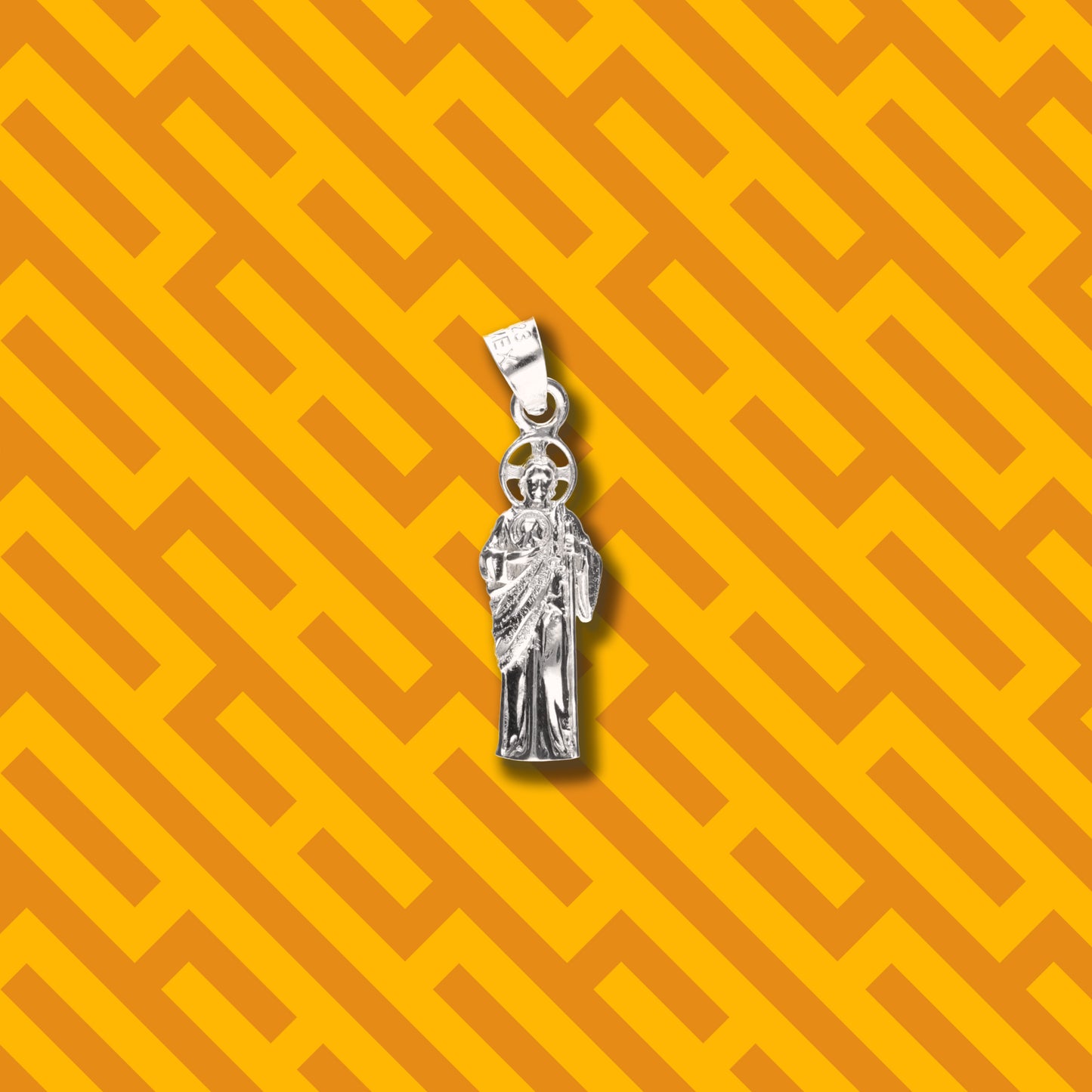 San Judas Corona Cruz de Plata 925