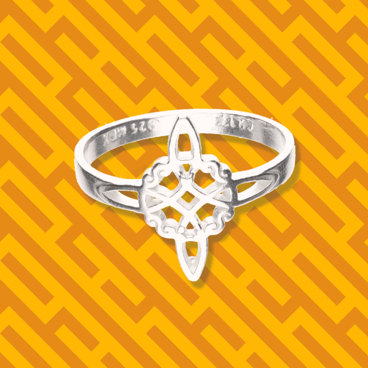 Anillo Nudo de Bruja Sencillo de Plata 925