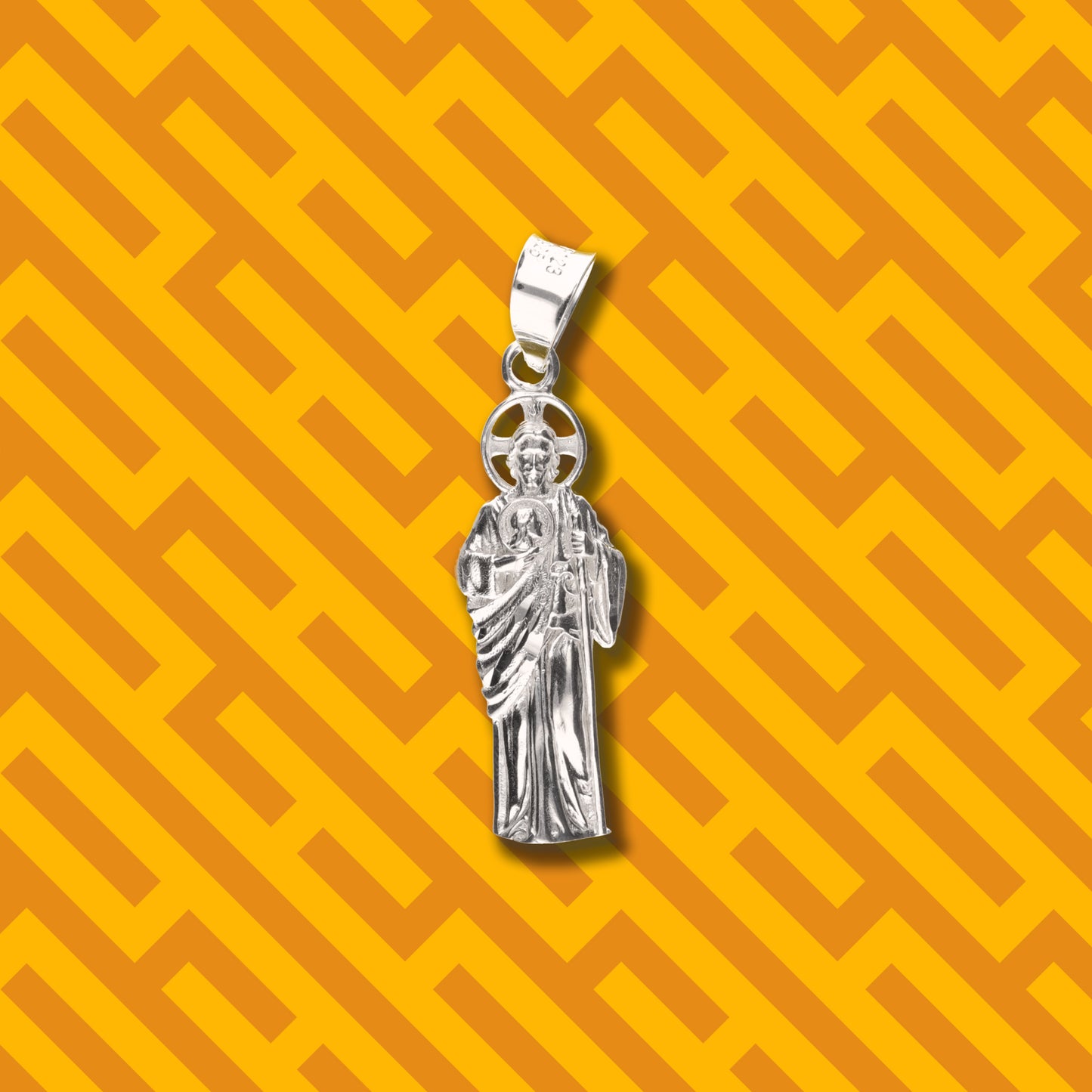 San Judas Corona Cruz de Plata 925