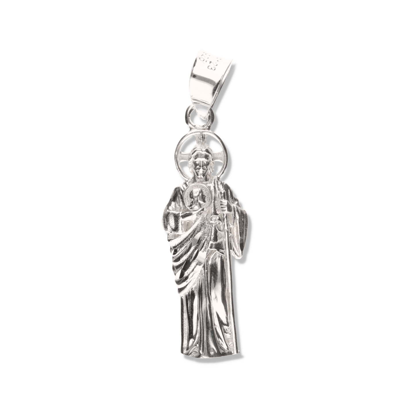 San Judas Corona Cruz de Plata 925