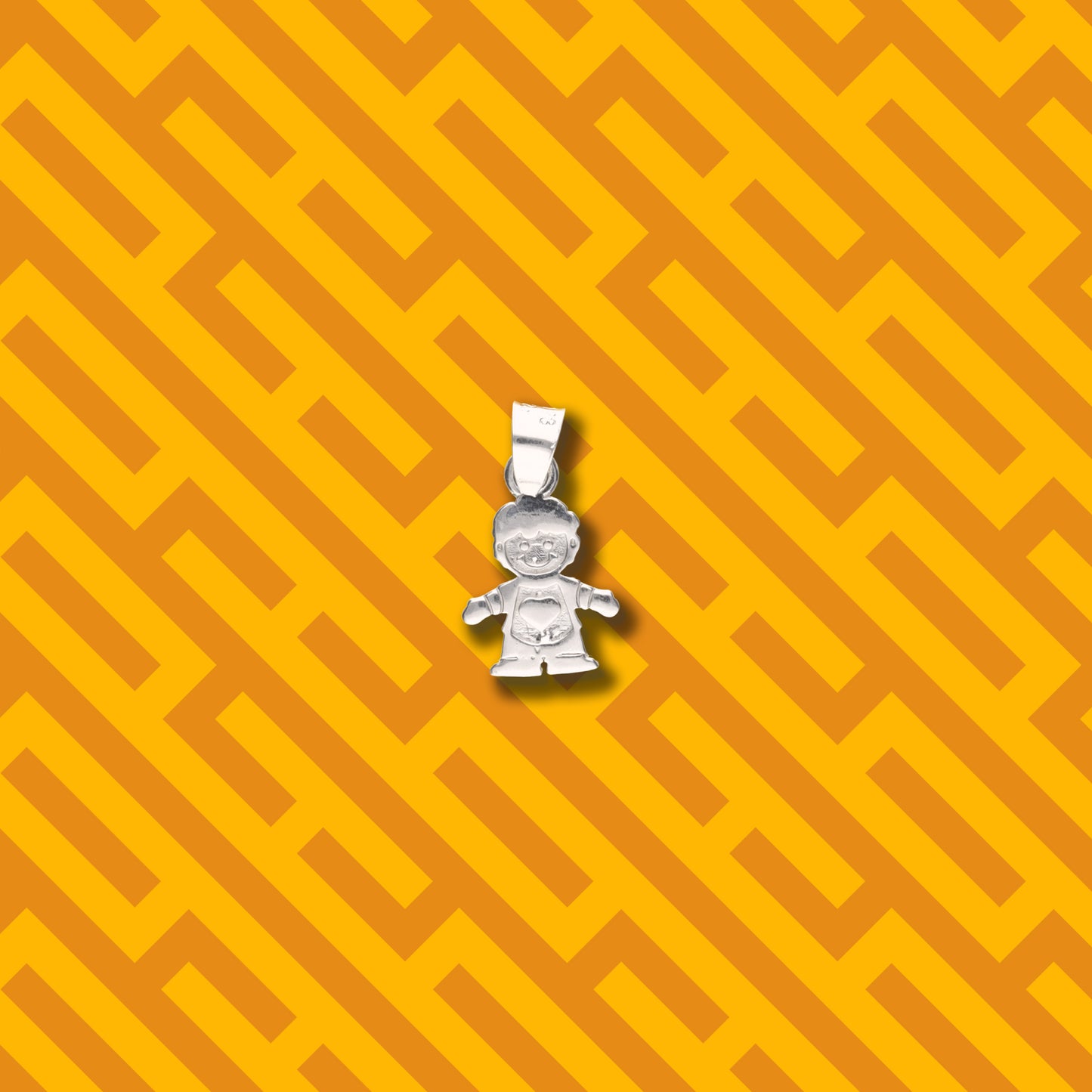 Niño con Corazón de Plata 925