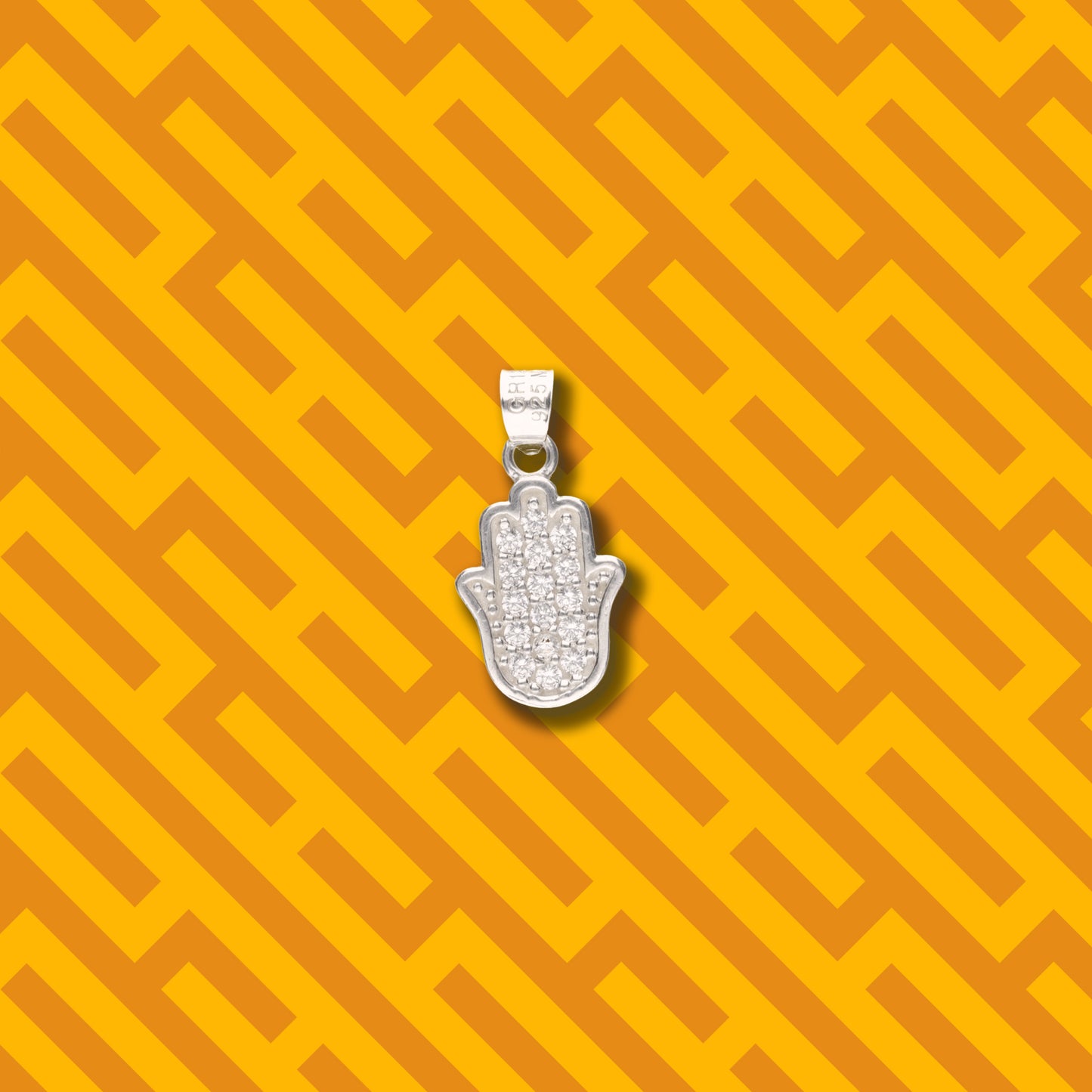 Mano de Fátima con Piedra de Plata 925