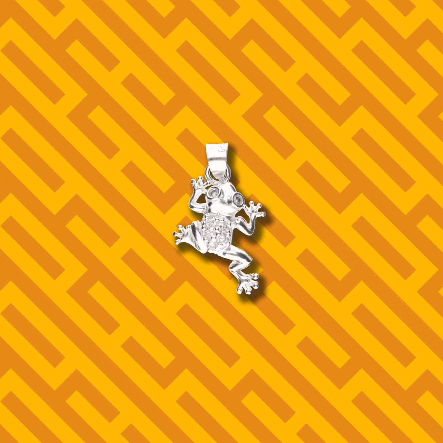 Ranita con Piedra de Plata 925