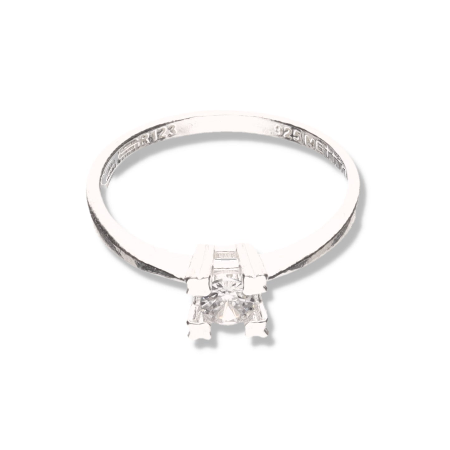 Anillo Solitario de Plata 925