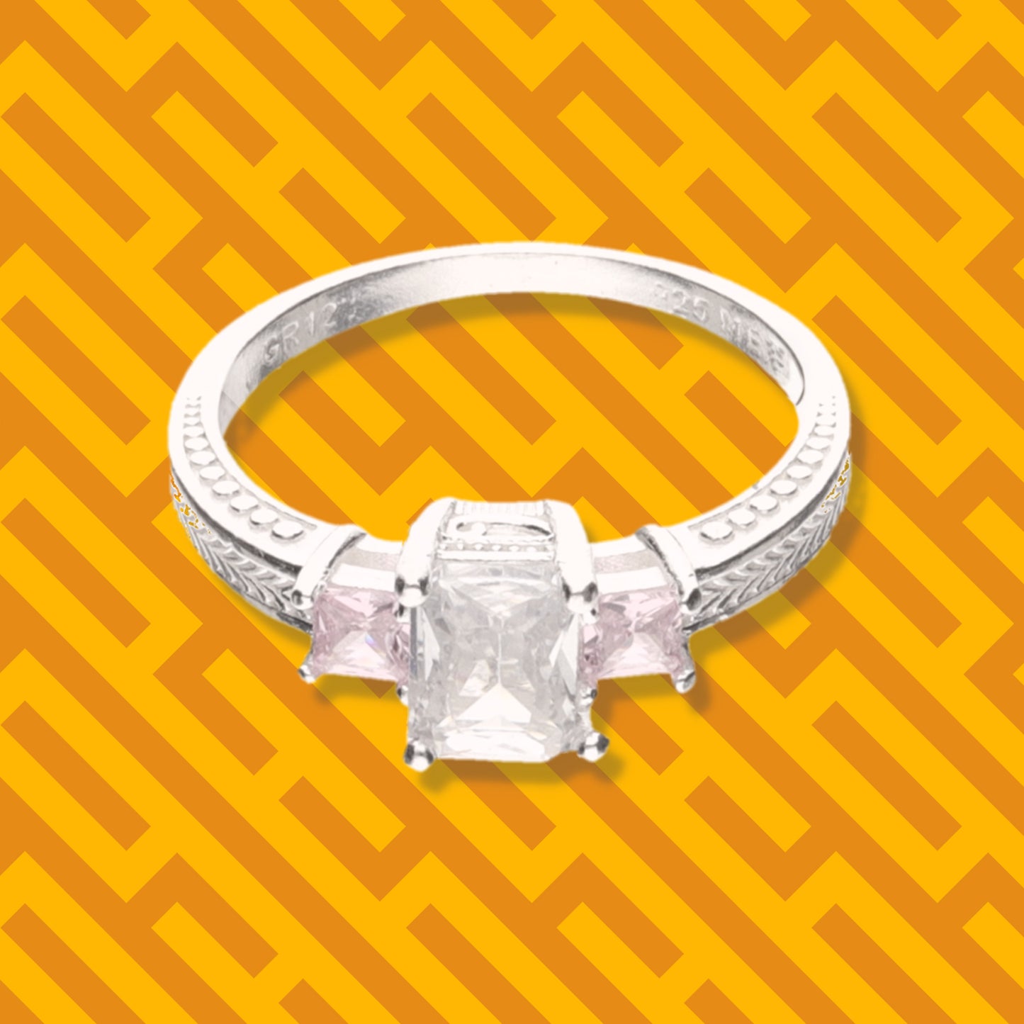 Anillo Triple Piedra de Plata 925