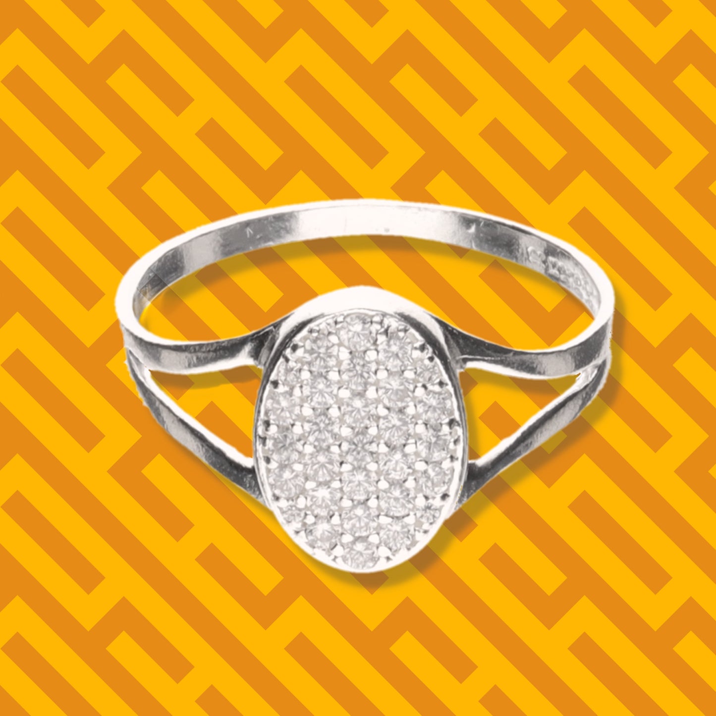Anillo Sello Oval de Plata 925
