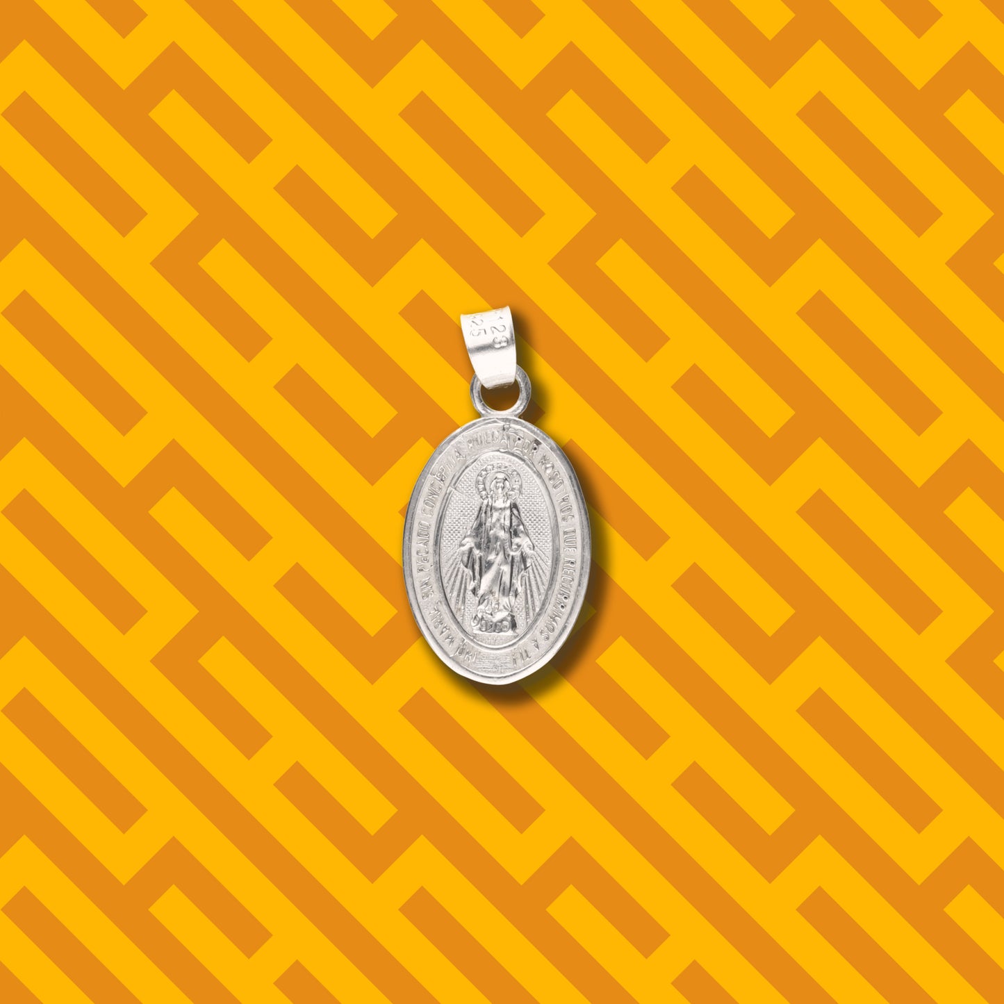 Medalla Virgen Milagrosa de Plata 925