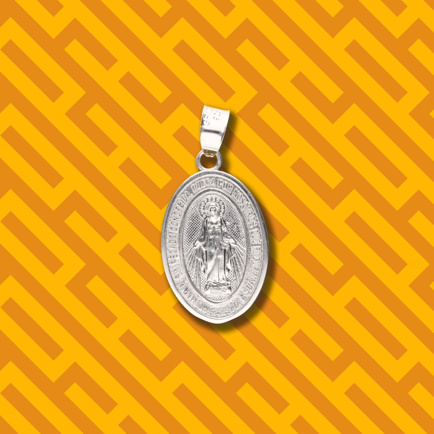 Medalla Virgen Milagrosa de Plata 925