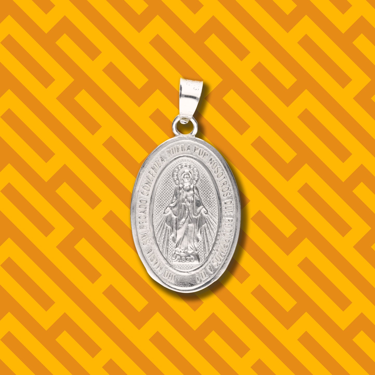 Medalla Virgen Milagrosa de Plata 925