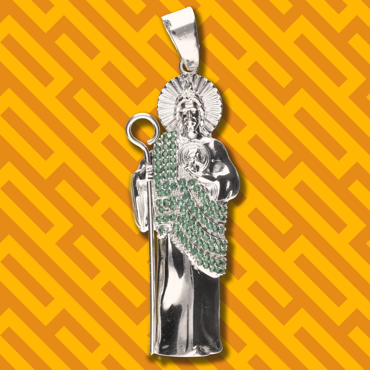 San Judas con Manto con Piedra de Plata 925