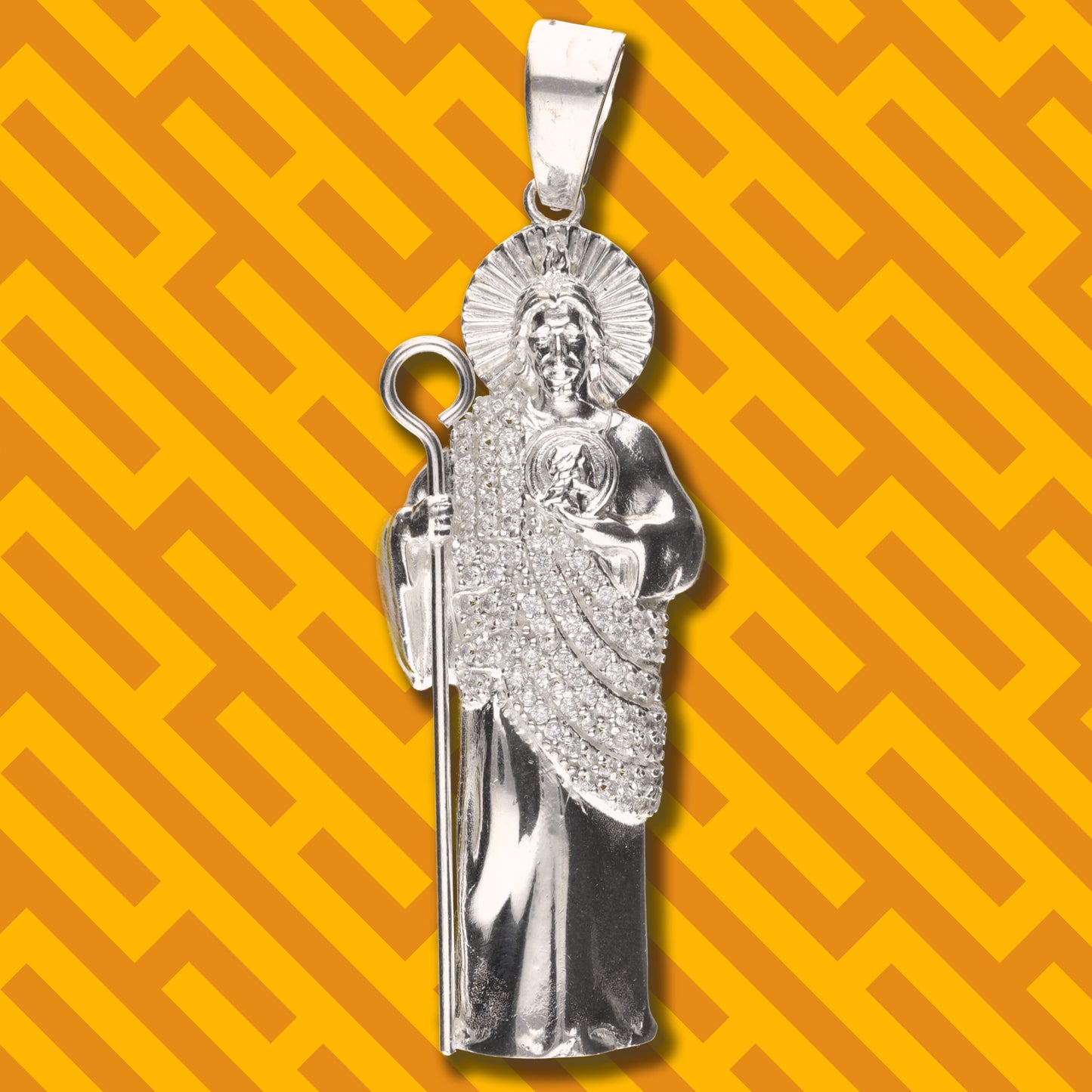 San Judas con Manto con Piedra de Plata 925