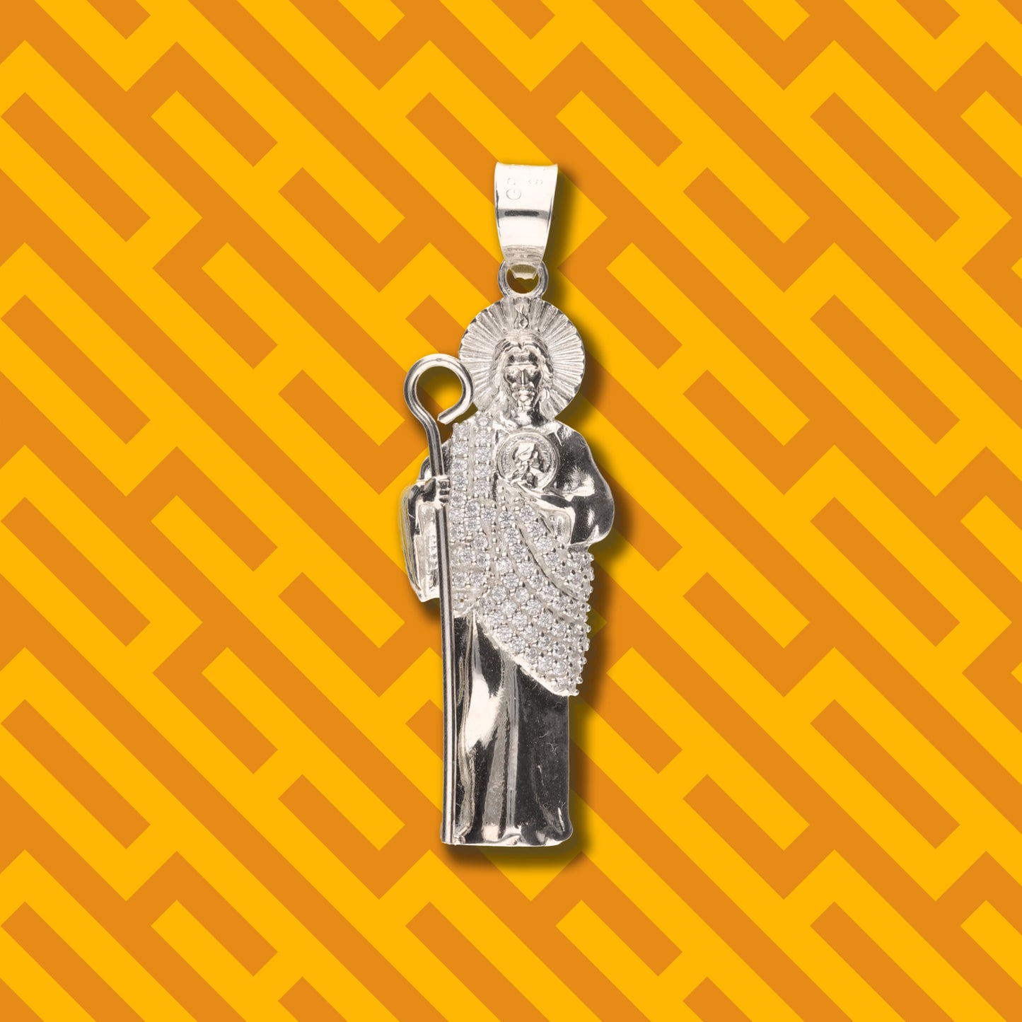 San Judas con Manto con Piedra de Plata 925