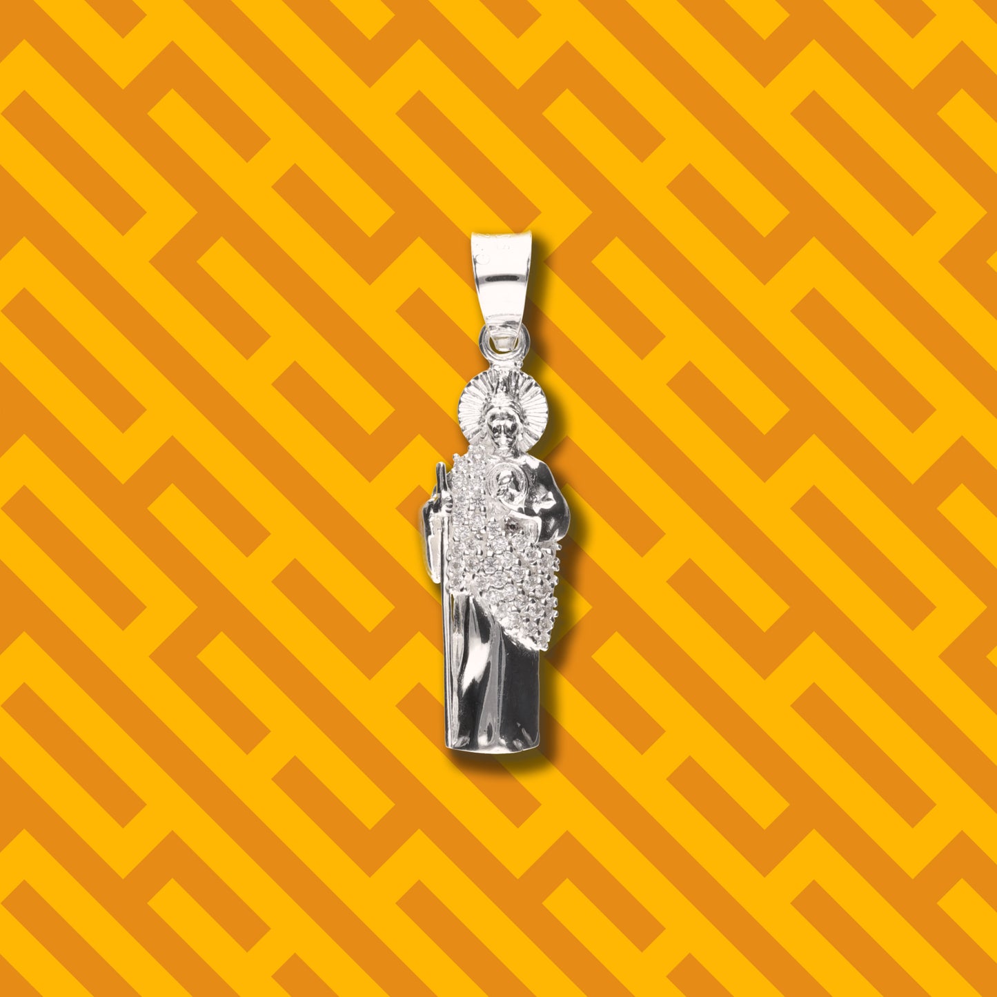 San Judas con Manto con Piedra de Plata 925