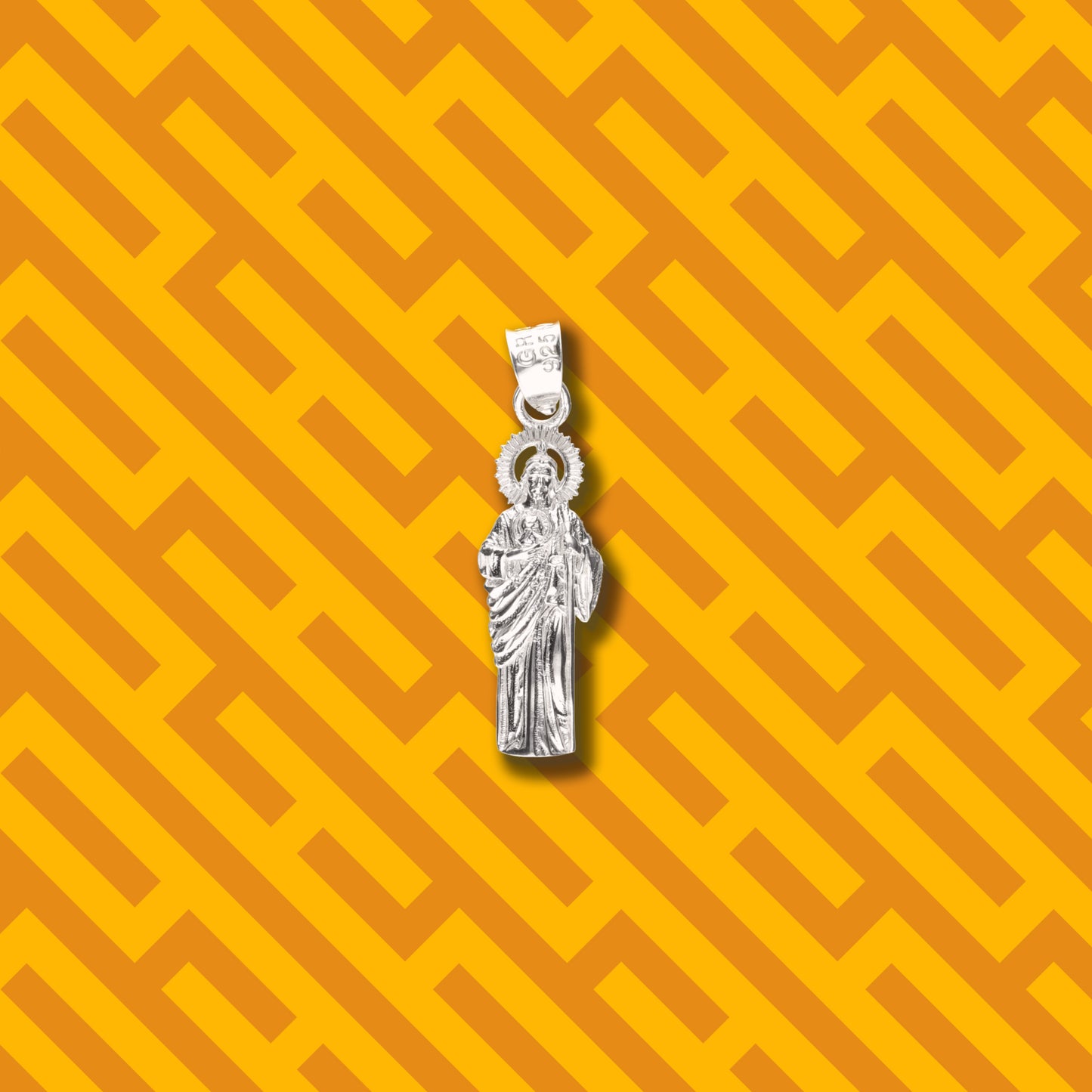 San Judas Corona Solar de Plata 925