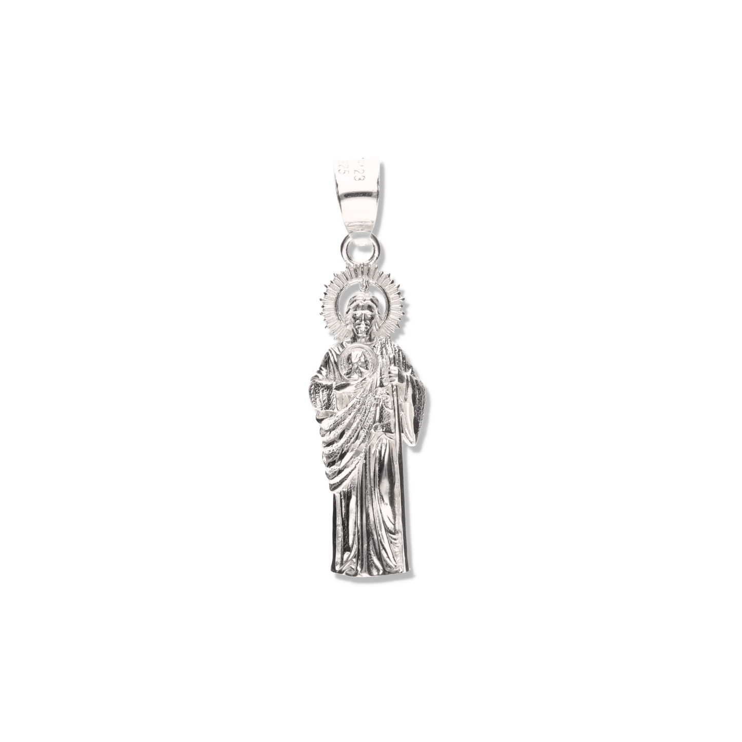 San Judas Corona Solar de Plata 925