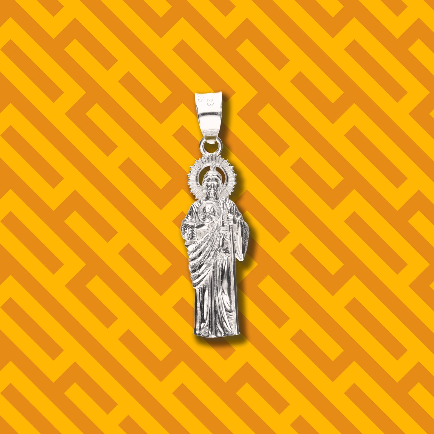 San Judas Corona Solar de Plata 925