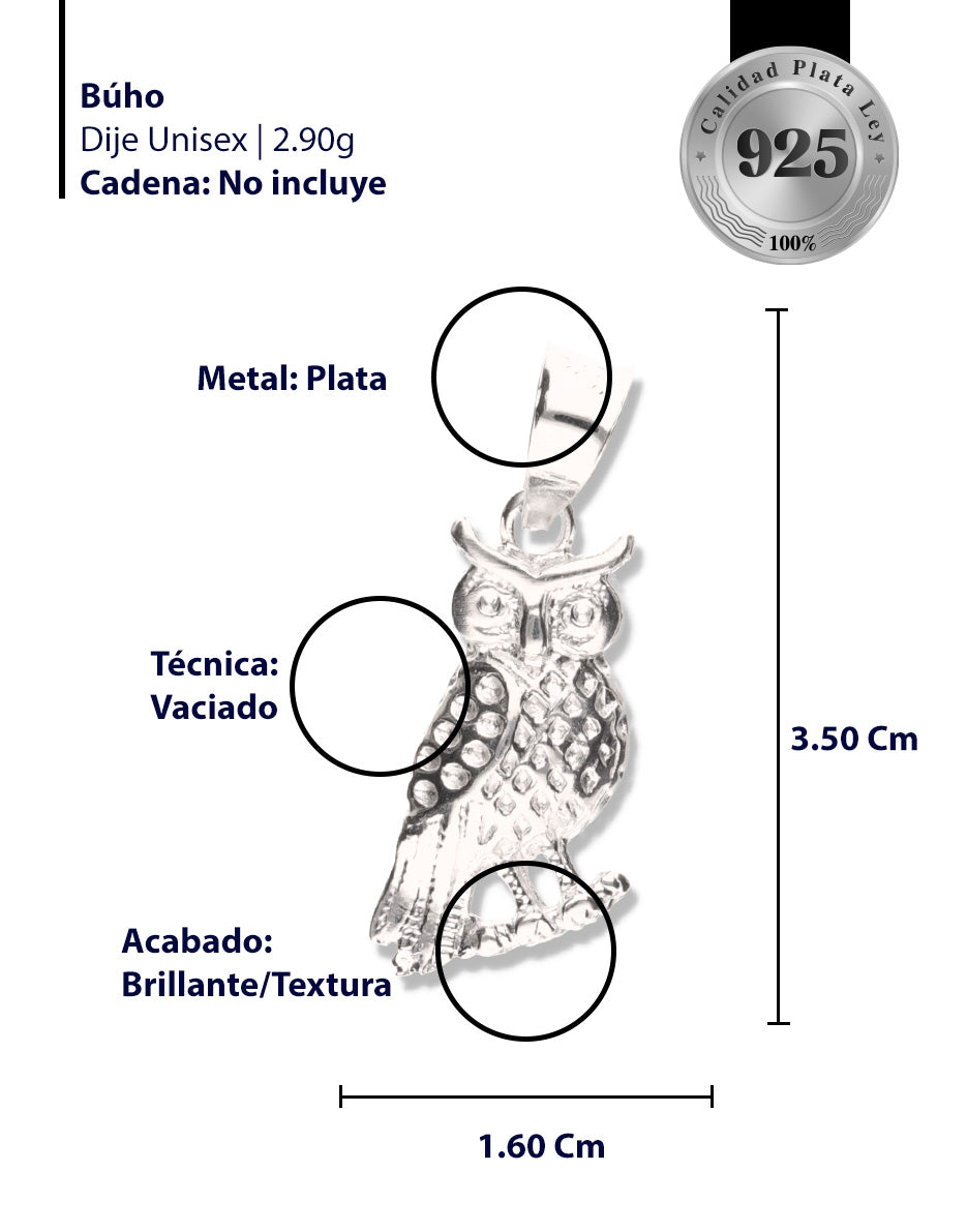 Búho de Plata 925