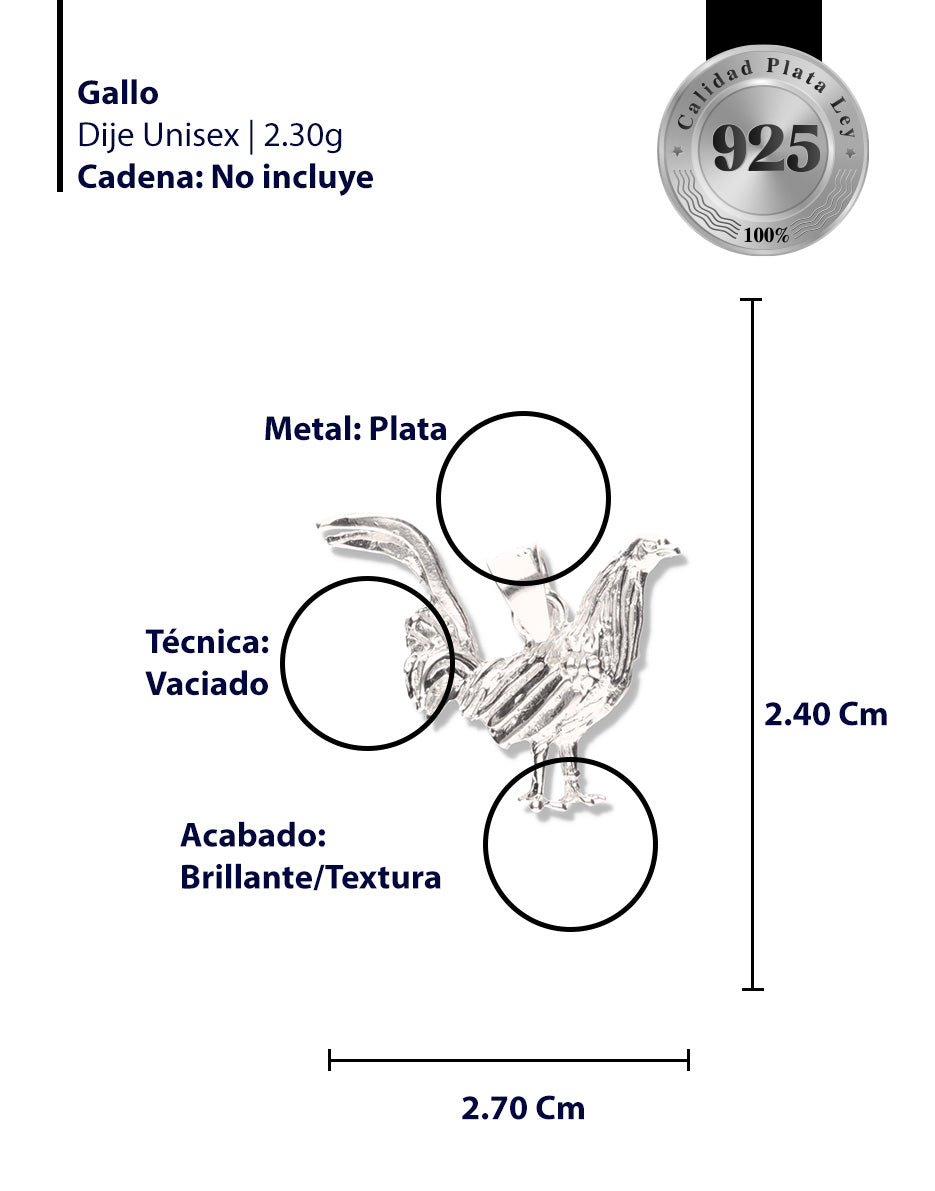 Gallo de Plata 925