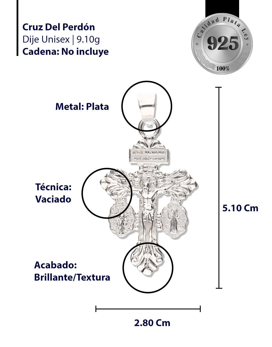 Cruz del Perdón Plata 925