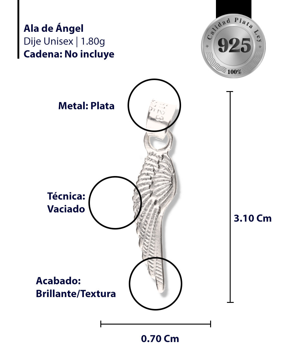Ala de Ángel de Plata 925