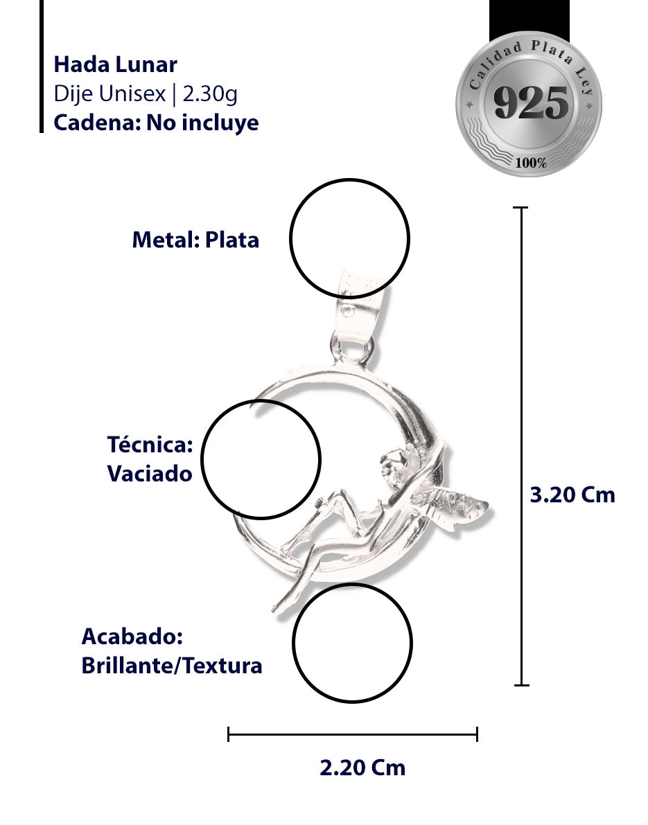 Hada Lunar de Plata 925