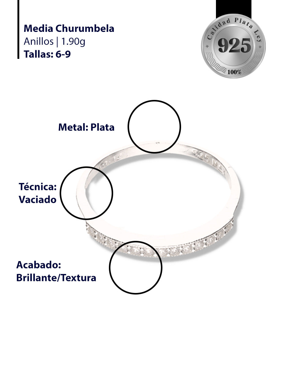 Media Churumbela de Plata 925