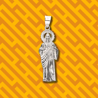 San Judas Corona Solar de Plata 925