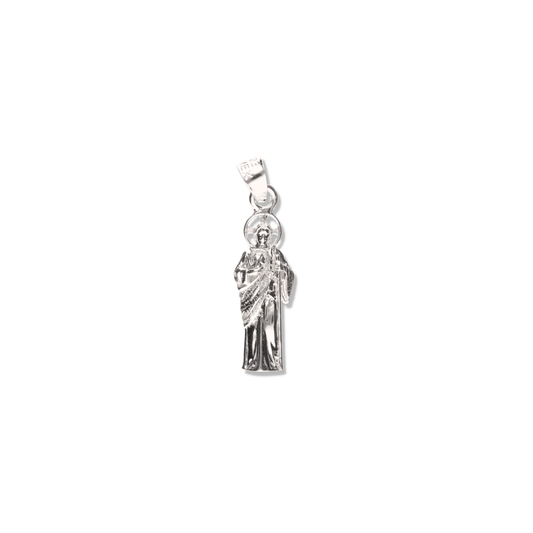 San Judas Corona Cruz de Plata 925