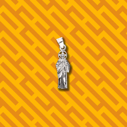 San Judas Corona Cruz de Plata 925
