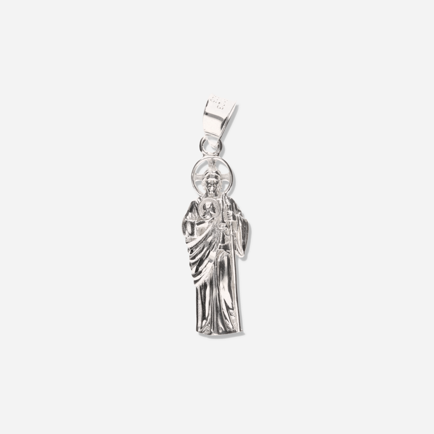 San Judas Corona Cruz de Plata 925