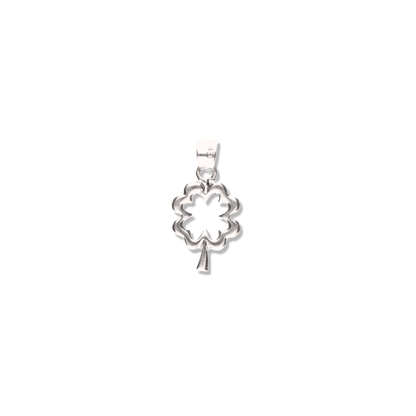Silueta de Trebol de Plata 925