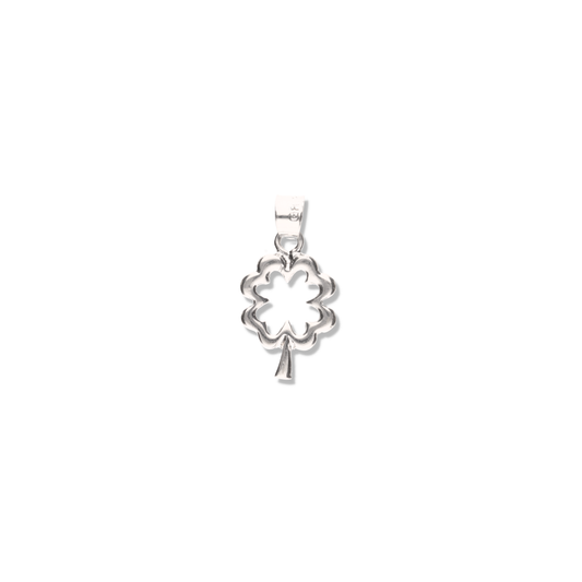 Silueta de Trebol de Plata 925