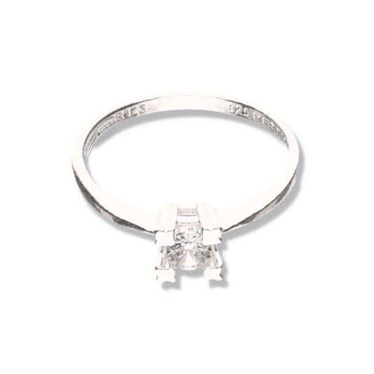 Anillo Solitario de Plata 925