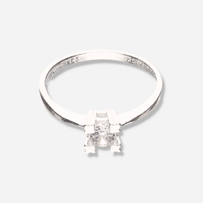Anillo Solitario de Plata 925