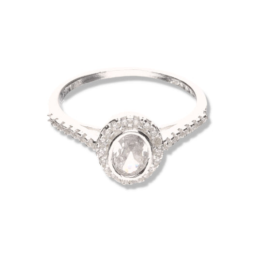 Anillo Corte Oval de Plata 925