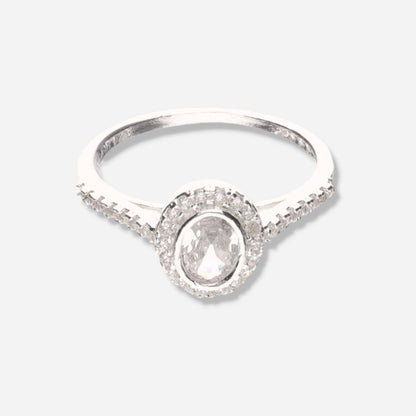 Anillo Corte Oval de Plata 925