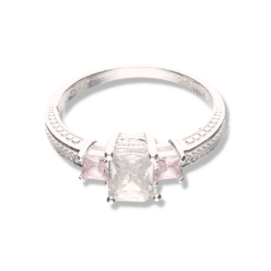 Anillo Triple Piedra de Plata 925