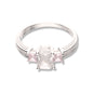 Anillo Triple Piedra de Plata 925
