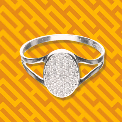 Anillo Sello Oval de Plata 925