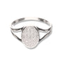 Anillo Sello Oval de Plata 925