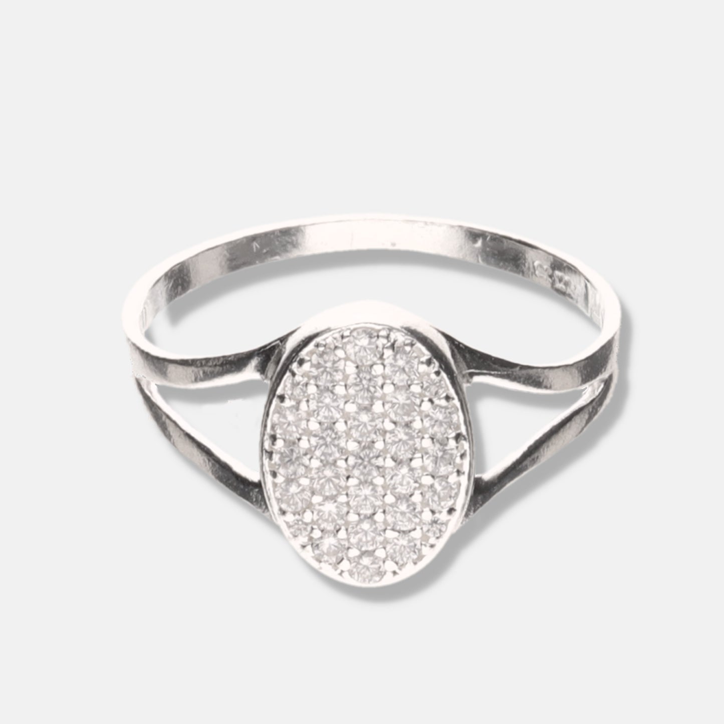 Anillo Sello Oval de Plata 925