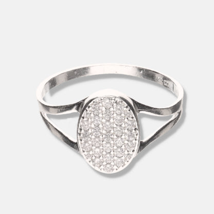 Anillo Sello Oval de Plata 925