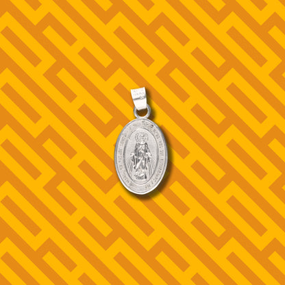 Medalla Virgen Milagrosa de Plata 925