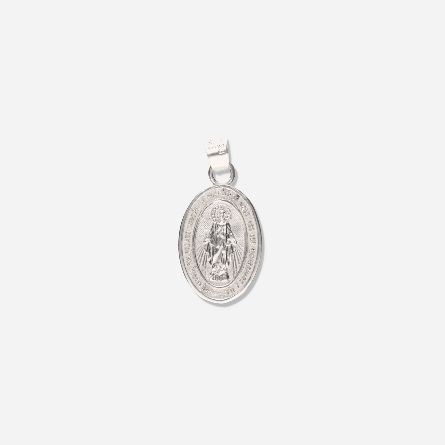 Medalla Virgen Milagrosa de Plata 925