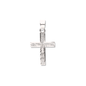 Cruz Perforada Diamantada Mini de Plata 925