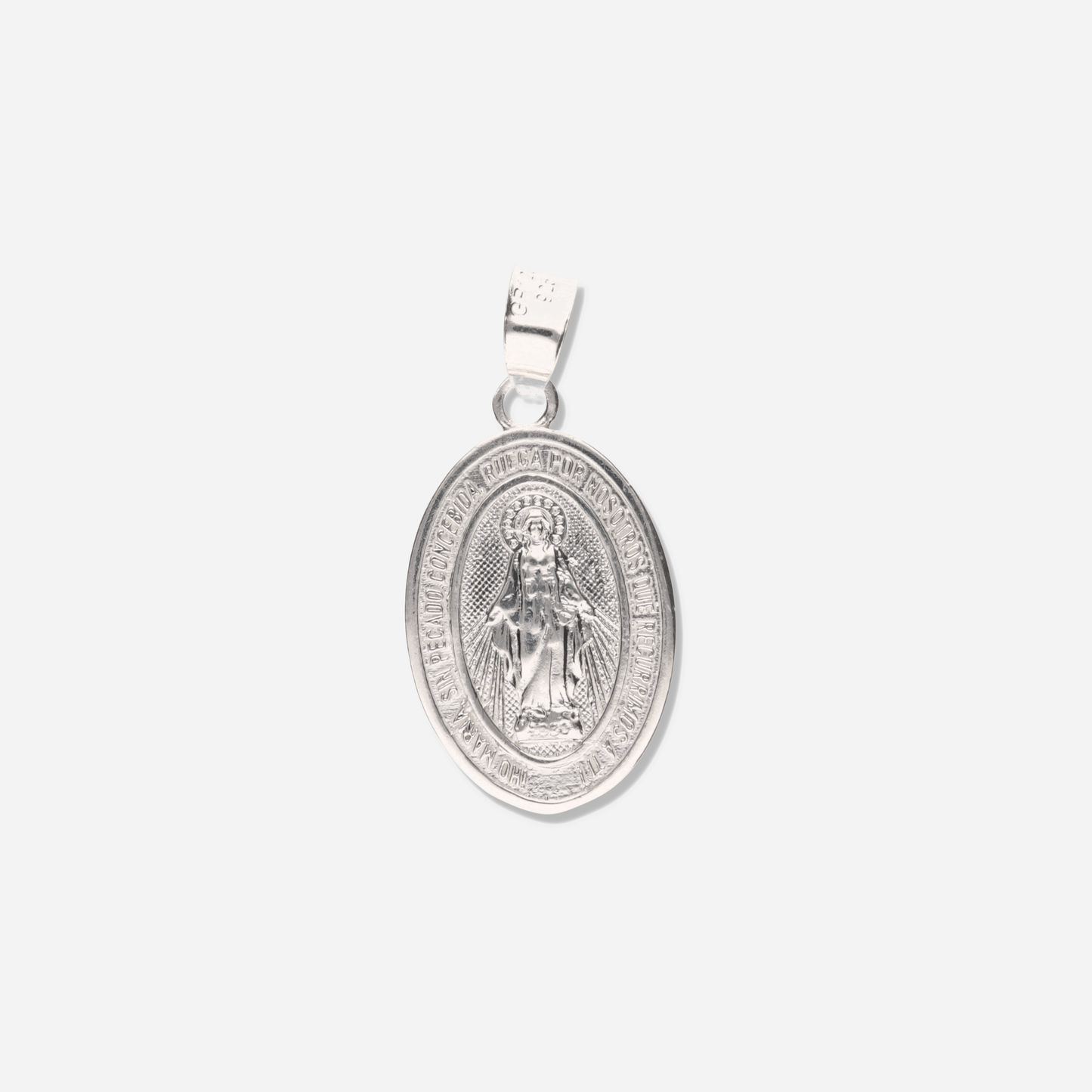 Medalla Virgen Milagrosa de Plata 925