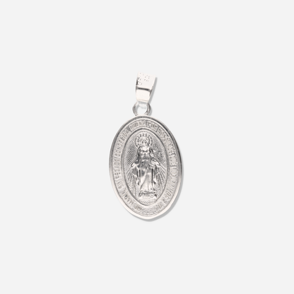 Medalla Virgen Milagrosa de Plata 925