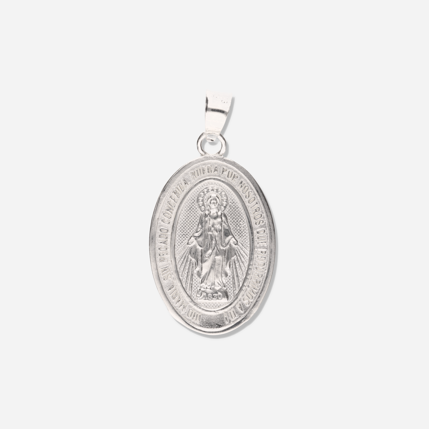 Medalla Virgen Milagrosa de Plata 925