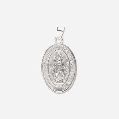 Medalla Virgen Milagrosa de Plata 925