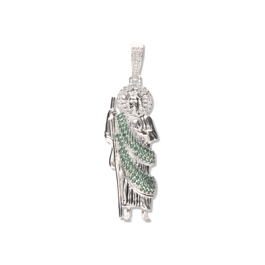San Judas 3D con Manto con Piedra de Plata 925